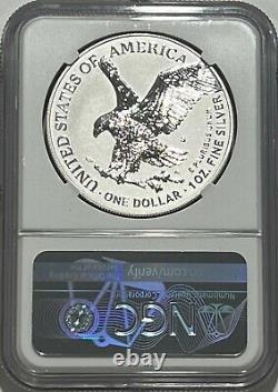 2021 S $1 Ngc Pf70 Reverse T-2 Proof Silver Eagle From Designer Set 35th Anniv