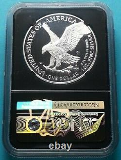 2021 S America Silver Eagle PF 70 U. C. Michael Gaudioso Signed FDOI T-2 RETRO