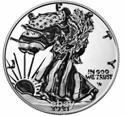 2021 S-American 1 Troy Oz. Silver Eagle NEW TYPE 2 Reverse Proof PRE-SALE