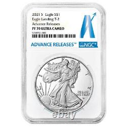 2021-S Proof $1 Type 2 American Silver Eagle NGC PF70UC AR Advance Releases Labe