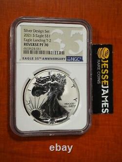 2021 S Reverse Proof Silver Eagle Ngc Pf70 Type 2 One Coin From The Designer Set