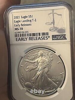 2021-S Silver American Eagle $1. NCG Graded At MS 70 Early Releases