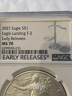 2021-S Silver American Eagle $1. NCG Graded At MS 70 Early Releases