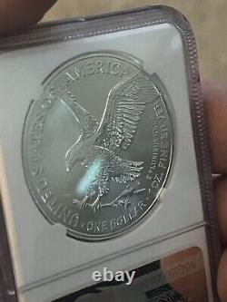 2021-S Silver American Eagle $1. NCG Graded At MS 70 Early Releases