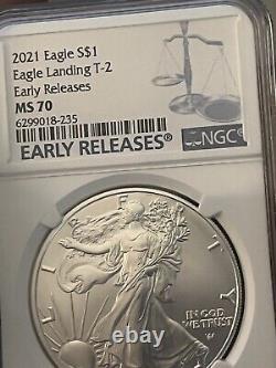 2021-S Silver American Eagle $1. NCG Graded At MS 70 Early Releases