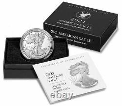 2021 S Type 2 American Silver Eagle PCGS PR70 Deep Cameo First Strike Flag Label