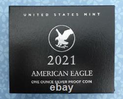 2021 S Type 2 Silver Eagle Proof Dollar, 1oz. 999 Silver $1, IN HAND Nice