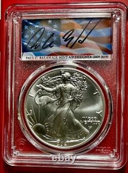 2021 Silver Eagle Pcgs Balan Ms70 Type -2- Fdoi Mercanti's Design Nice Ahee