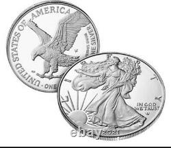 2021-W American Eagle One Ounce Silver Proof Coin (21EAN) Type 2 Confirmed