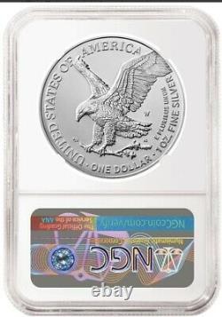 2021 W Burnished American Silver Eagle Type 2 NGC MS 70 FIRST RELEASES PRESALE