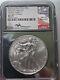 2021 W Silver Eagle T-1 NGC MS 70 First Day of Issue John Mercanti Signed