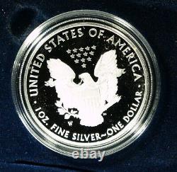 2021-W U. S. Silver Eagle PROOF LAST HERALDIC REVERSE OGP, COA