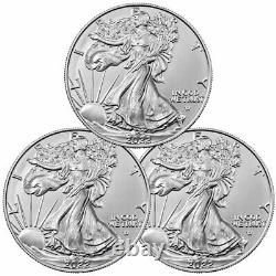 2022 American Silver Eagle Lot of 3 GEM BU SKU66430