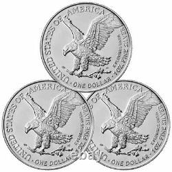 2022 American Silver Eagle Lot of 3 GEM BU SKU66430