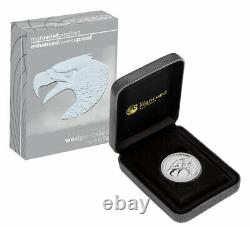 2022 Australia 2 oz Silver Wedge-Tailed Eagle Piedfort Enhanced Rev Proof $2 OGP