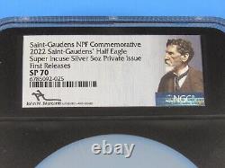 2022 Commemorative St. Gaudens Half Eagle, Incuse Design NGC SP 70 FDOI