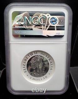 2022 P $1 Australia Wedge-Tailed Eagle UHR NGC PF 70 Ultra Cameo-Mercanti signed