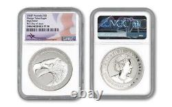 2022 P $2 Australia 2oz Silver Wedge Tailed Eagle High Relief NGC Rev PF70 FDOI