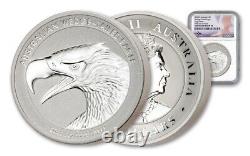 2022 P $2 Australia 2oz Silver Wedge Tailed Eagle High Relief NGC Rev PF70 FDOI