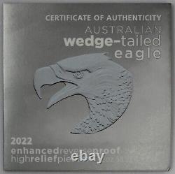 2022 P $2 Australia 2oz Silver Wedge Tailed Eagle High Relief NGC Rev PF70 FDOI