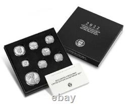 2022-S Limited Edition Silver Proof 8 Coin Set 22RC American Women, Silver Eagle