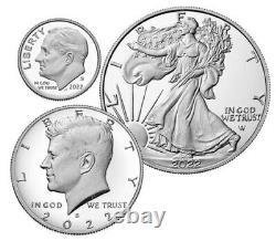 2022-S Limited Edition Silver Proof 8 Coin Set 22RC American Women, Silver Eagle