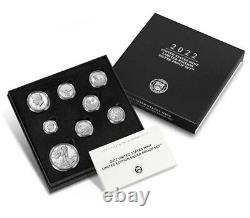 2022 S Silver Limited Edition Proof Set 22rc 2.473 Oz Silver 50,000 Minted