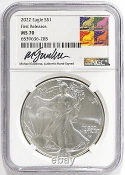 2022 Silver American Eagle First Releases Michael Gaudioso NGC MS70