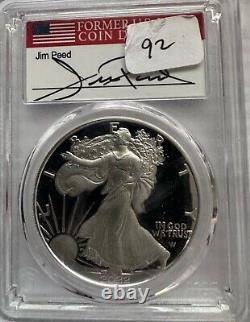 2022- Silver Eagle $1 PCGS PR70DCAM Advance Release Signed by Jim Reed