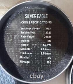 2022 U. S. Silver American Eagle Access Denied Pirate Edition 1 oz Silver Coin