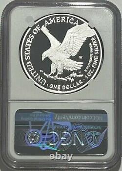 2022 W $1 Ngc Pf70 First Day Of Issue Proof Silver Eagle Congratulation Set Fdoi