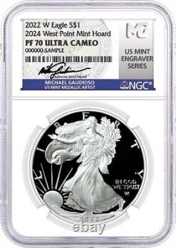 2022 W $1 Proof Silver Eagle 2024 West Point Mint Hoard NGC PF70 UCAM Gaudioso