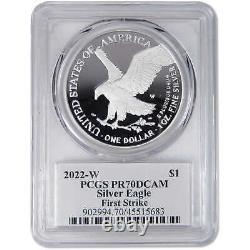 2022 W American Silver Eagle PR 70 DCAM PCGS $1 Proof First Strike Emily Damstra