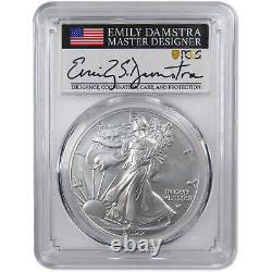 2022 W American Silver Eagle SP 70 PCGS Adv Release Damstra SKUOPC51