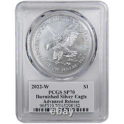 2022 W American Silver Eagle SP 70 PCGS Adv Release Damstra SKUOPC51