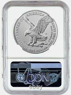 2022 W Burnished American Silver Eagle, NGC MS70 First Releases /w Mountains