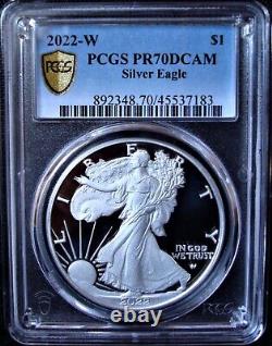 2022-W Silver American Eagle Dollar PCGS PR 70 DCAM GS Inc US Mint Pack