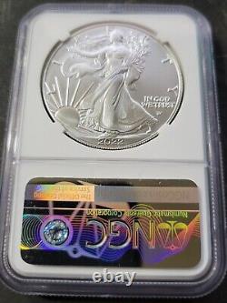 2023 $1 American Silver Eagle NGC MS69 FDI Mint MAJOR Error Reverse Struck Thru