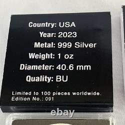 2023 1 OZ Silver American Eagle Trump Playboy Extremely Limited Only 100