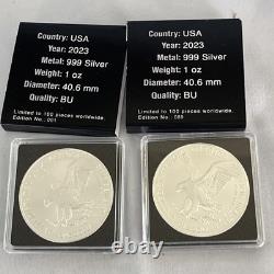2023 1 OZ Silver American Eagle Trump Playboy Extremely Limited Only 100