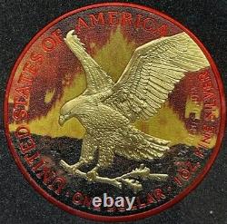 2023 1 Oz 999 Silver APOCALYPSE EAGLE Colored Coin 437 of ONLY 666 Worldwide