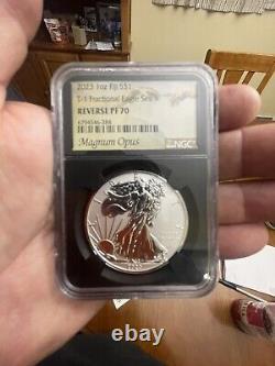 2023 1oz Fiji T1 Fractional Silver Eagle Reverse Proof 70