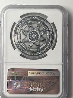 2023 1oz Silver Oglala Lakota Sioux Nation 1oz Bald Eagle Silver DollarNGC MS70