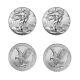 2023 American Silver Eagle 0.999 Silver Coin Lot of 4