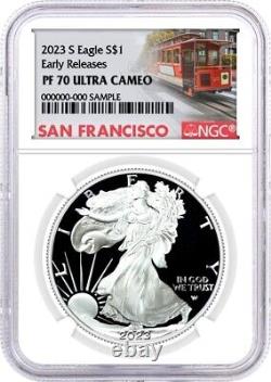 2023 S $1 Proof Silver Eagle NGC PF70 Ultra Cameo Early Releases