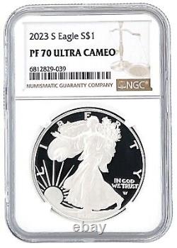 2023 S 1oz Silver Eagle Proof NGC PF70 Ultra Cameo Brown Label