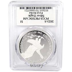 2023 S American Silver Eagle PR 70 DCAM PCGS Proof Damstra SKUOPC112