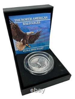 2023 Sioux Nation North American Bald Eagle UHR Antiqued 1 oz Silver Coin