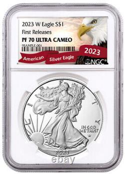 2023-W 1-oz. American Silver Eagle $1 NGC PF70 UC First Releases Eagle PRESALE