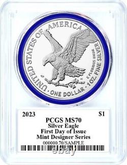 2023-W American Silver Eagle PCGS PF70 FDOI Damstra Signed PRESALE